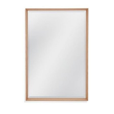 BASSETT MIROR CO INC Bassett Mirror M4457BEC 26 x 38 in. Beaumont Wall Mirror; Natural Oak M4457BEC